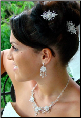 Elegant Crystal Floral Bridal Hair Pin 1583