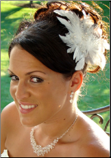 Floral Hair Fascinator with Crystals