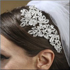 Dramatic Couture Silver Headpeice